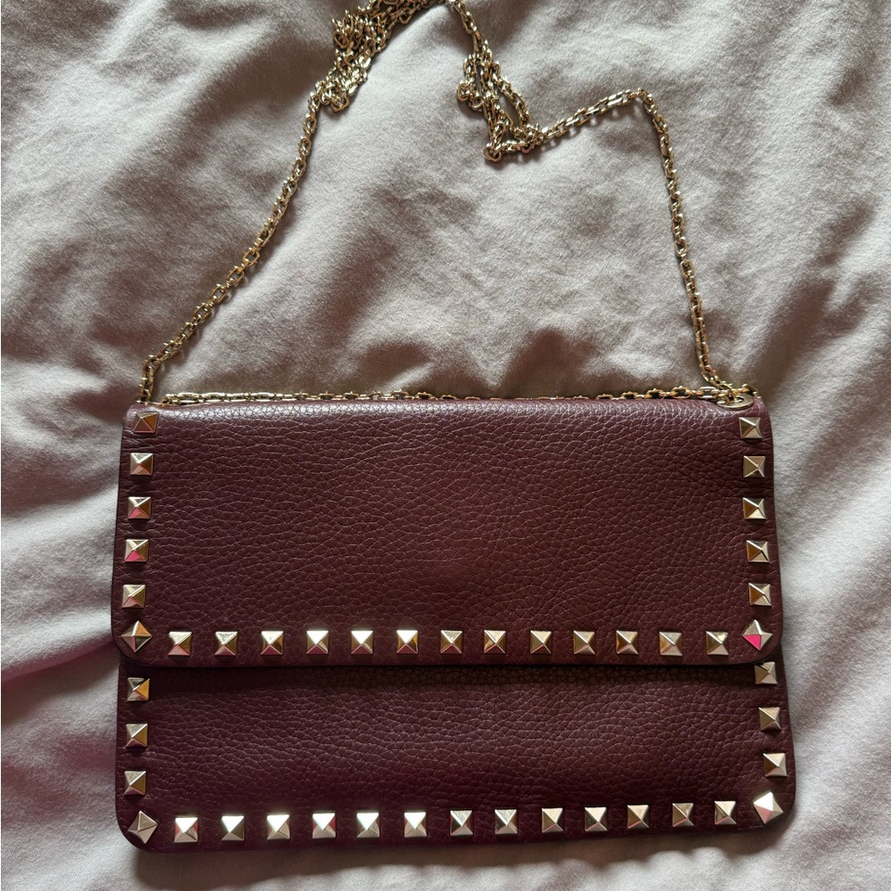 Valentino Studded Leather Chain Bag